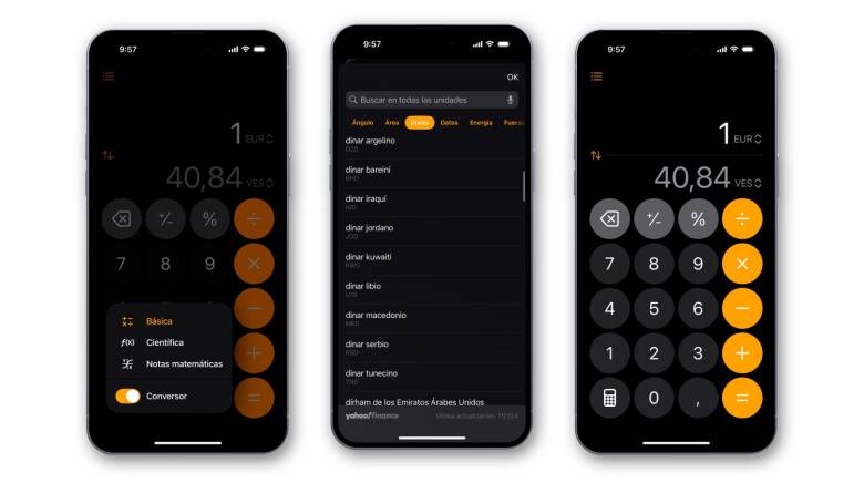 Calculatrice iOS 18.3
