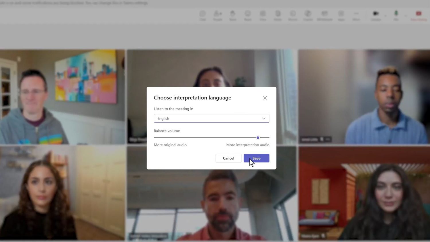 Interprète Microsoft Teams qui se traduit par une autre langue avec Copilot's IA