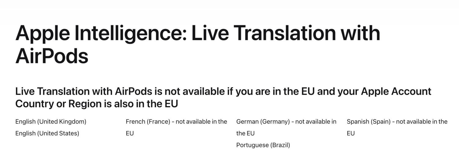 Traduction en direct AirPods Pro 3