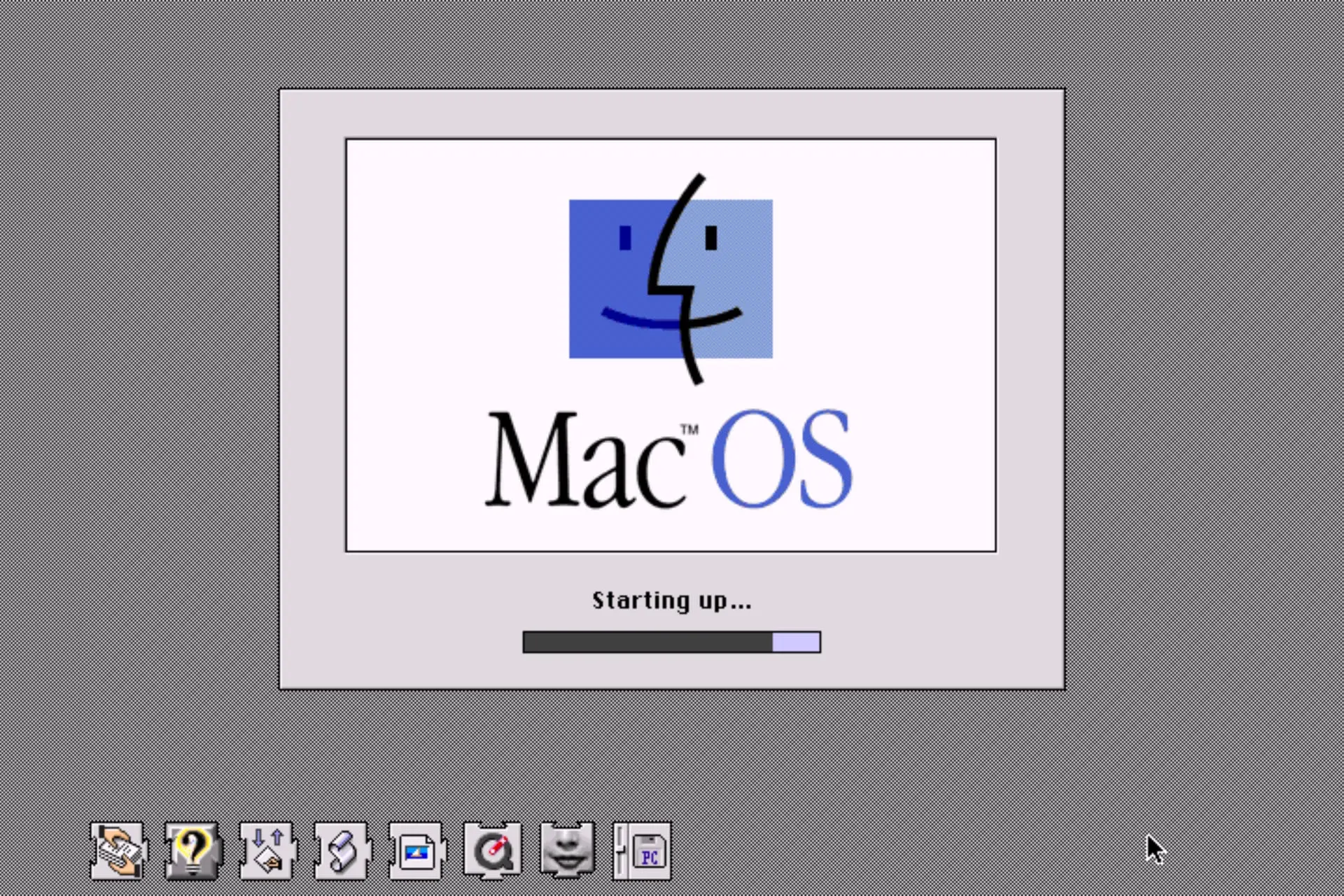 Écran de démarrage de Mac OS 7